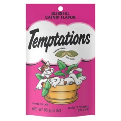 Temptations Classics Crunchy & Soft Adult Cat Treats Blissful Catnip 3-oz