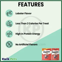 Temptations Classics Crunchy & Soft Adult Cat Treats Rockin' Lobster 6.3-oz