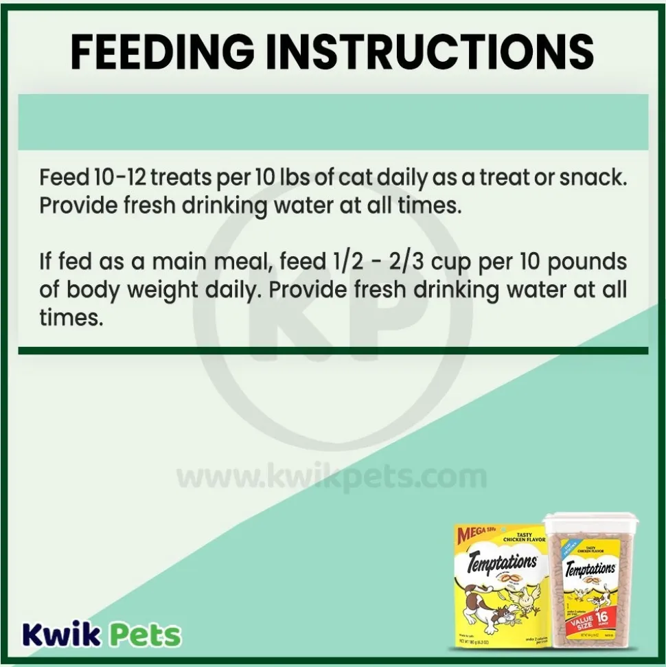 Temptations Classics Crunchy & Soft Adult Cat Treats Tasty Chicken 6.3-oz