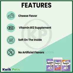 Temptations Classics Crunchy & Soft Adult Cat Treats Creamy Dairy 16-oz