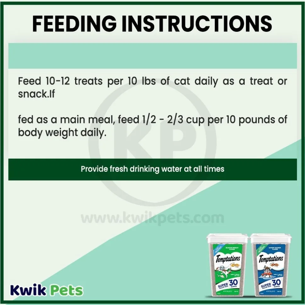 Temptations Classics Crunchy & Soft Adult Cat Treats Savory Salmon 30-oz