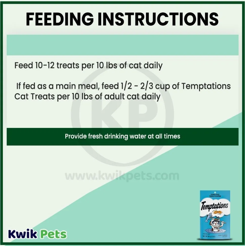 Temptations Classics Crunchy & Soft Adult Cat Treats Tempting Tuna 3-oz