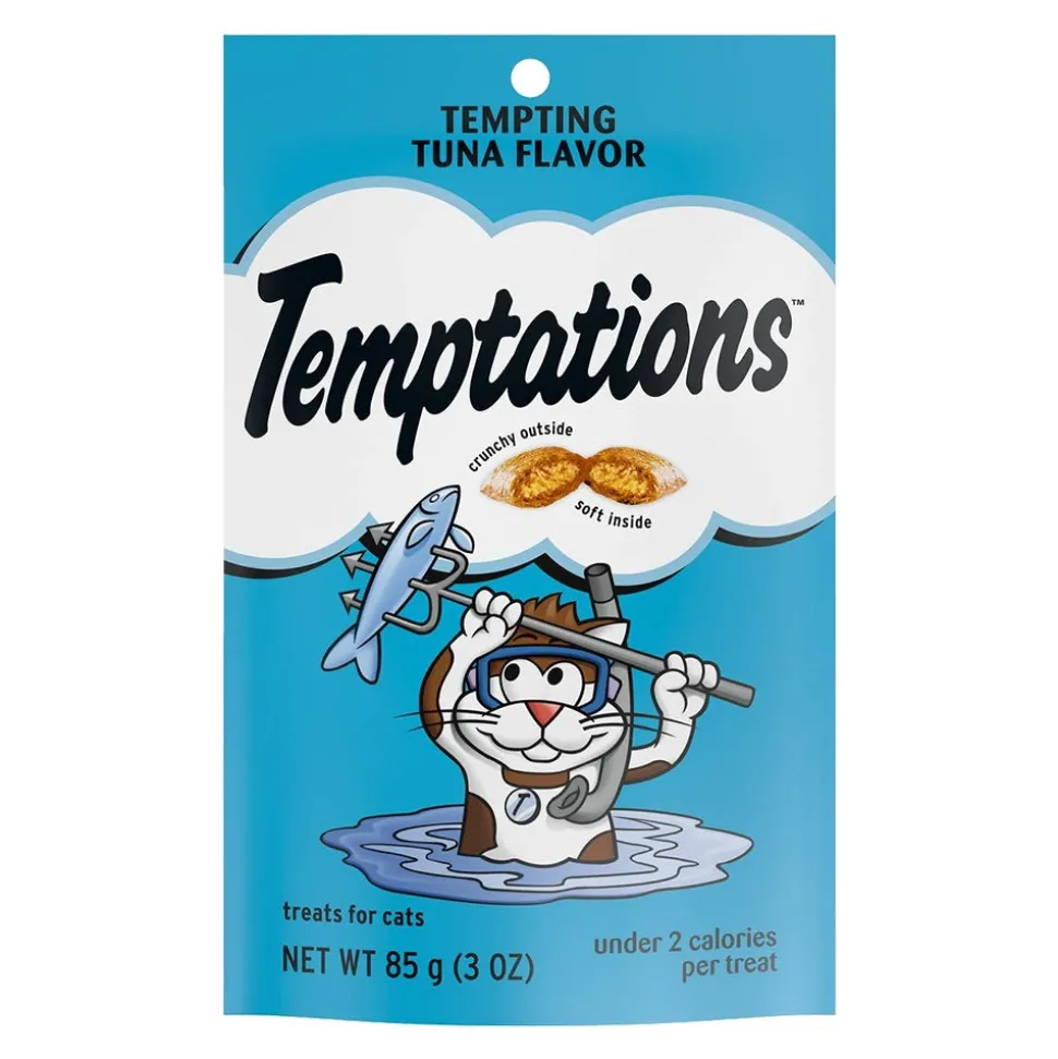 Temptations Classics Crunchy & Soft Adult Cat Treats Tempting Tuna 3-oz