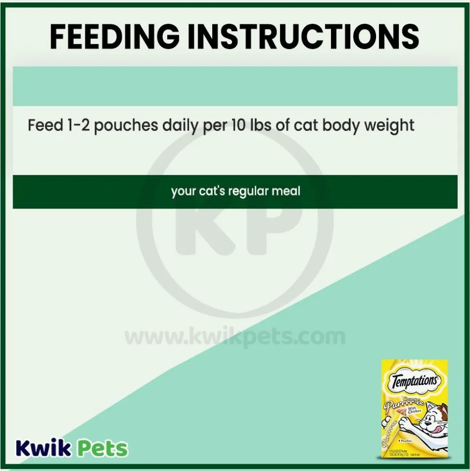 Temptations Creamy Creamy Purée Lickable Cat Treats Chicken 1.7-oz