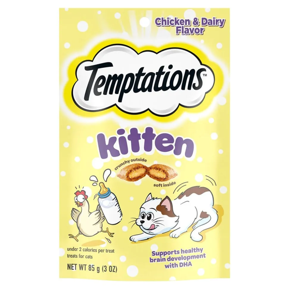 Temptations Kitten Cat Treat Chicken & Dairy 3-oz