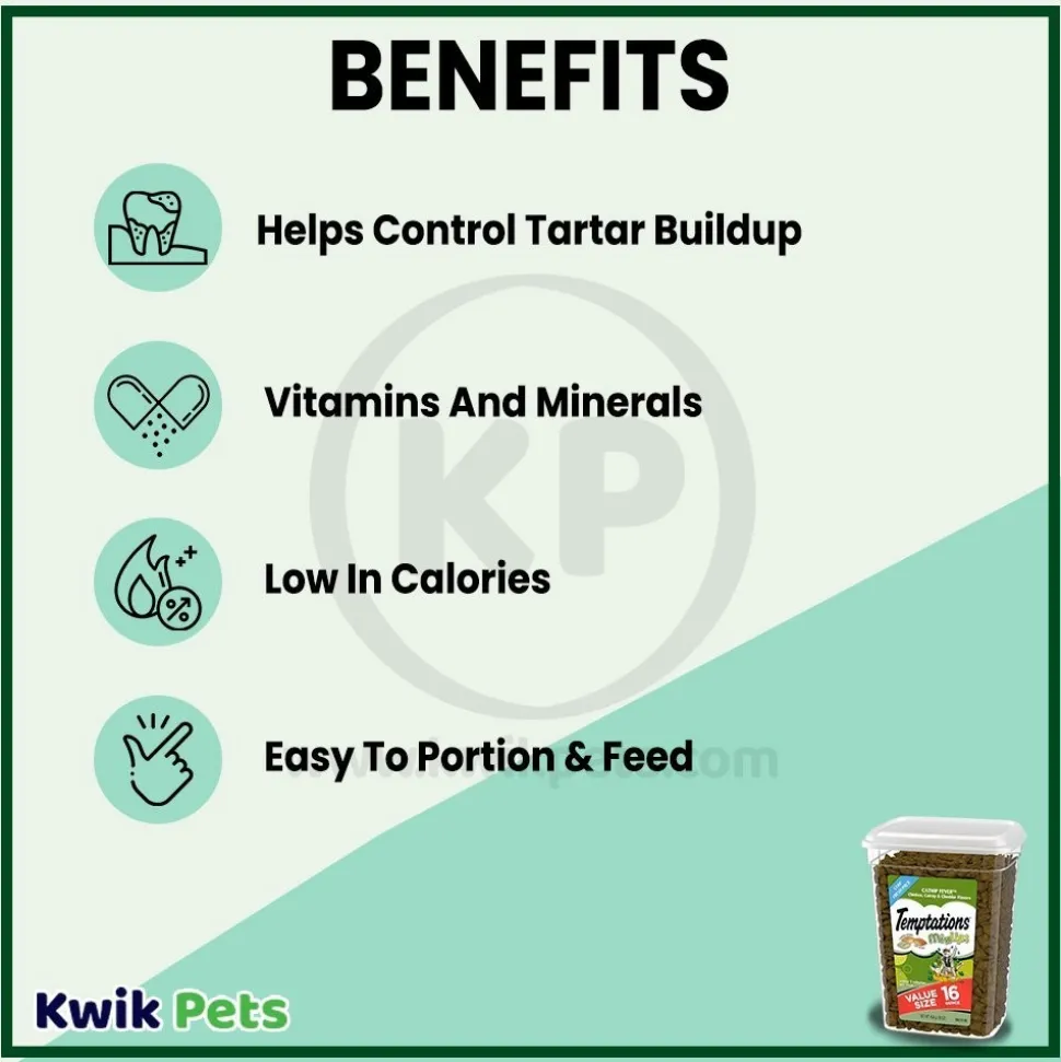 Temptations MixUps Catnip Fever Crunchy & Soft Adult Cat Treats 16-oz
