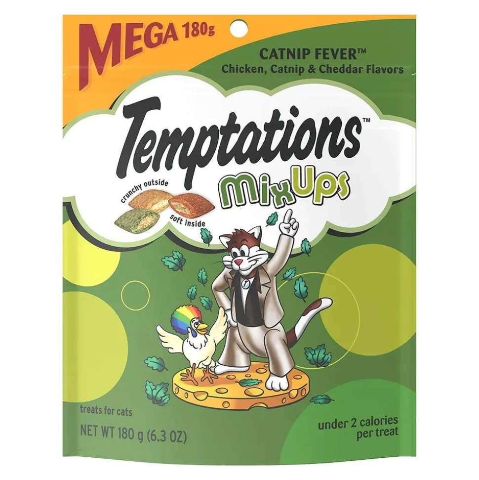 Temptations MixUps Catnip Fever Crunchy & Soft Adult Cat Treats 6.3-oz