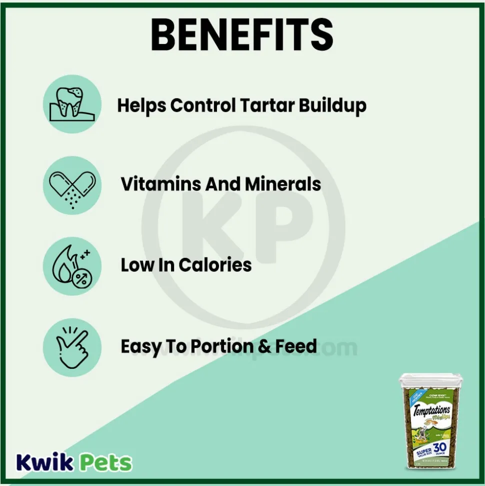 Temptations MixUps Catnip Fever Crunchy & Soft Adult Cat Treats 30-oz