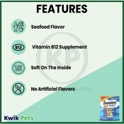Temptations MixUps Surfer's Delight Crunchy & Soft Adult Cat Treats 6.3-oz