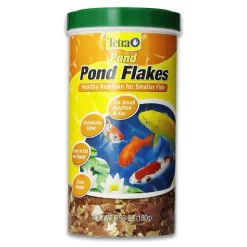 Tetra Pond Flakes Small Goldfish & Koi Fish Food 6.35-oz
