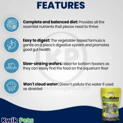 Tetra PRO PlecoWafers Complete Diet for Algae Eaters Fish Food 5.29-oz