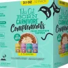 Tiki Pets Cat Born Carnivore Complements Variety Pack Wet Cat Food Topper 2.1-oz Pouch 12 Count