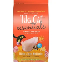 Tiki Pets Cat Born Carnivore Indoor Health Dry Cat Food Chicken & Turkey Meal 6-lb