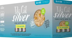 Tiki Pets Cat Silver Variety Pack Wet Cat Food 2.4-oz Cans 12 Count