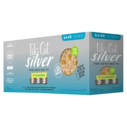 Tiki Pets Cat Silver Variety Pack Wet Cat Food 2.4-oz Cans 12 Count