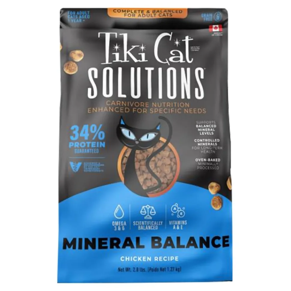 Tiki Pets Cat Solutions Mineral Balance Grain-Free Dry Cat Food Chicken 2.8-lb