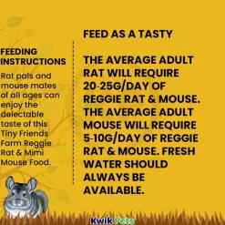 Tiny Friends Farm Reggie Rat & Mimi Mouse Tasty Mix Dry Food 2-lb