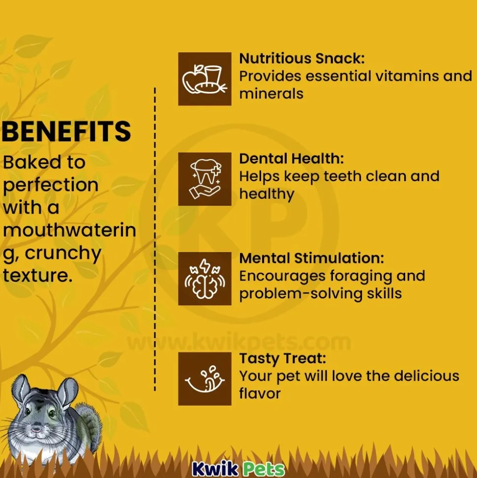 Tiny Friends Farm Russel Rabbit Crunchers Baked Treats with Carrot 4.2-oz