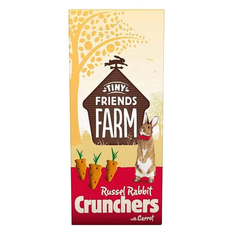 Tiny Friends Farm Russel Rabbit Crunchers Baked Treats with Carrot 4.2-oz