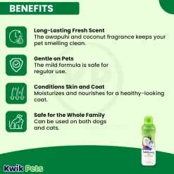 TropiClean Awaphui and Coconut Whitening Dog & Cat Shampoo 20-oz