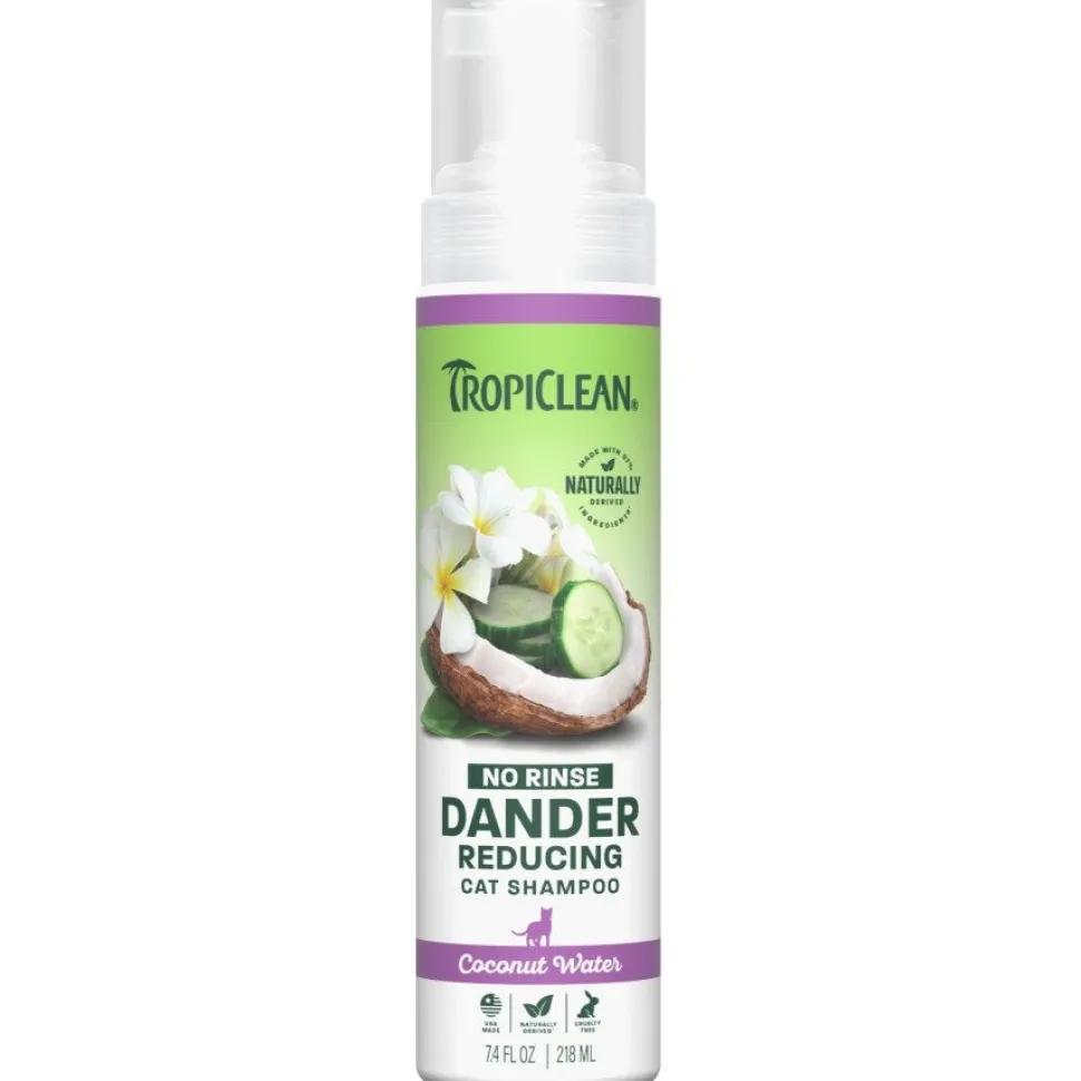 TropiClean Dander Reducing Waterless Cat Shampoo 7.4-oz