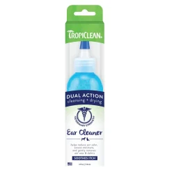 TropiClean Dual Action Ear Cleaner for Dogs & Cats 4-oz