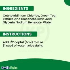 TropiClean Fresh Breath Oral Care Water Additive for Dogs 16-oz