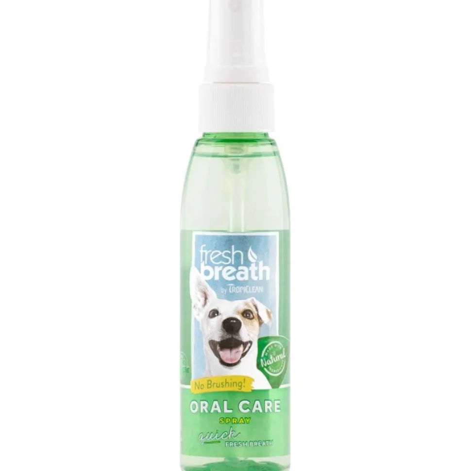 TropiClean Fresh Breath Oral Care Spray for Dogs & Cats 4-oz