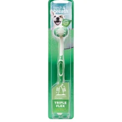 TropiClean Fresh Breath Triple Flex Large Dog Toothbrush