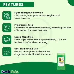 TropiClean Hypo-Allergenic Cleaning Wipes for Dog & Cat 100 Count