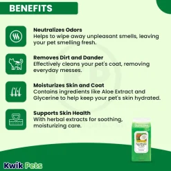 TropiClean Hypo-Allergenic Cleaning Wipes for Dog & Cat 100 Count