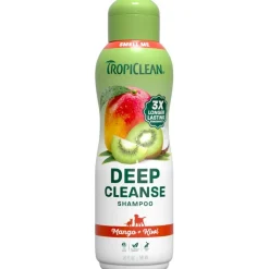 TropiClean Mango + Kiwi Deep Cleansing Shampoo for Dogs & Cats 20-oz