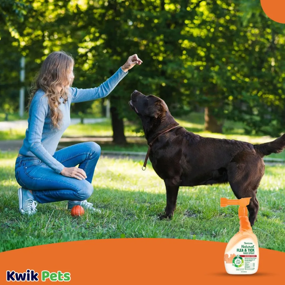TropiClean Natural Flea & Tick Maximum Strength Yard Spray 32-oz