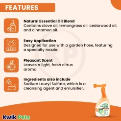 TropiClean Natural Flea & Tick Maximum Strength Yard Spray 32-oz