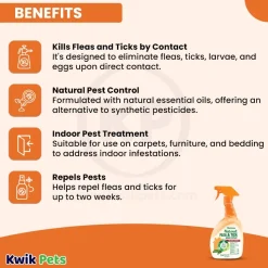 TropiClean Natural Flea & Tick Maximum Strength Home Spray 32-oz