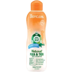 TropiClean Natural Flea & Tick Soothing Shampoo for Dogs 20-oz