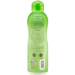 TropiClean Oatmeal & Tea Tree Medicated Itch Relief Dog & Cat Shampoo 20-oz