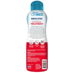 TropiClean OxyMed Medicated Oatmeal Treatment Pet Rinse for Dogs & Cats 20-oz