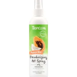 TropiClean Papaya Mist Dog & Cat Deodorizing Spray 8-oz