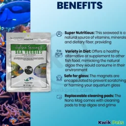 Two Little Fishies Julian Sprung's Seaveggies Green Seaweed Fish Food 1-oz