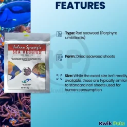 Two Little Fishies Julian Sprung's Seaveggies Red Seaweed Fish Food 1-oz