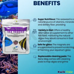 Two Little Fishies Julian Sprung's Seaveggies Purple Seaweed Fish Food 1-oz