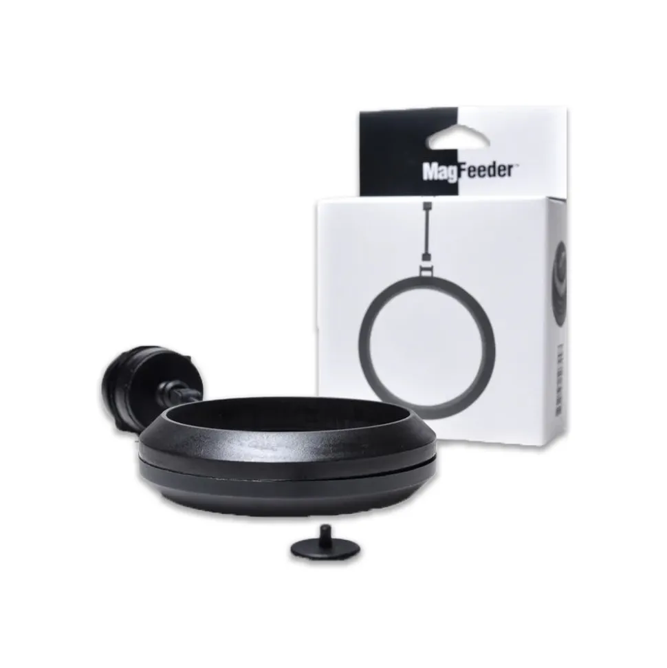 Two Little Fishies Magfeeder Black Magnetic Feeding Ring