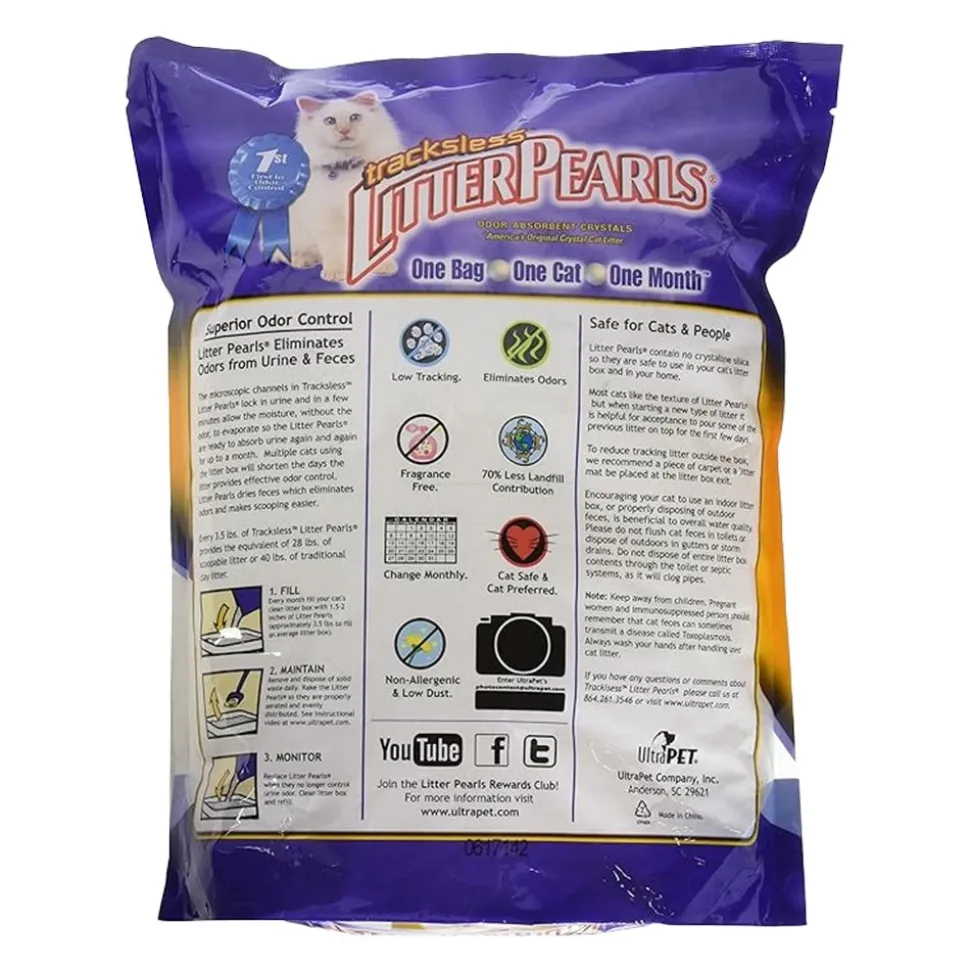 Ultra Pet Litter Pearls Tracksless Cat Litter 3.5-lb