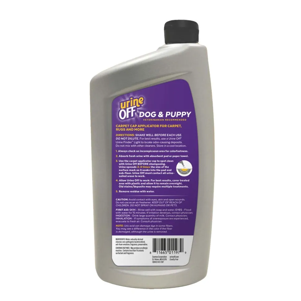 Urine Off Dog & Puppy Formula Bottle with Carpet Injector Cap 32-oz