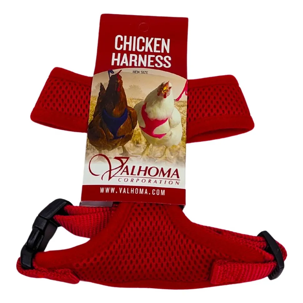 Valhoma Chicken Harness Small Red