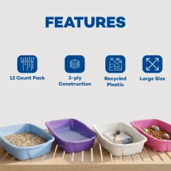 Van Ness Plastics Cat Litter Pan Assorted Small