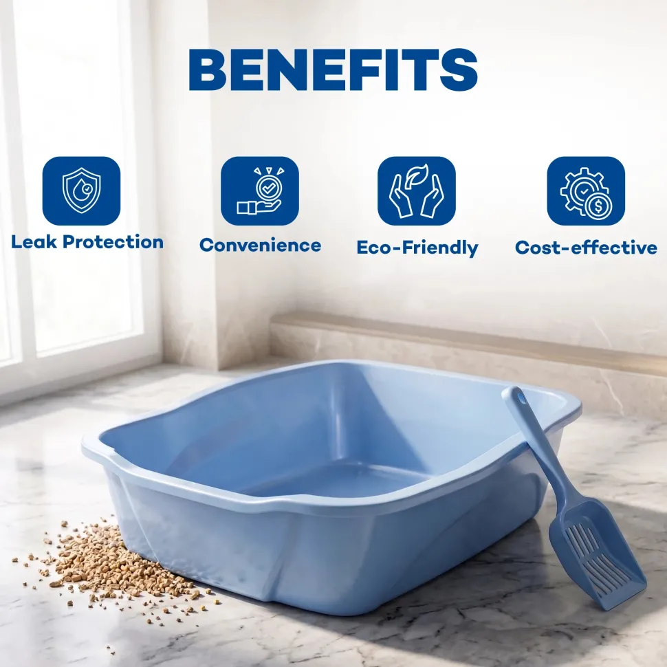 Van Ness Plastics Cat Litter Pan Assorted Large