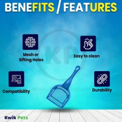 Van Ness Plastics Cat Litter Scoop Assorted Regular