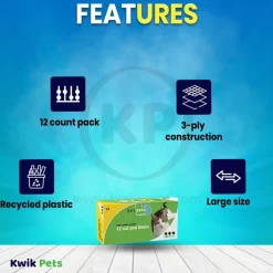 Van Ness Plastics Cat Pan Liner Assorted Large 12 Count